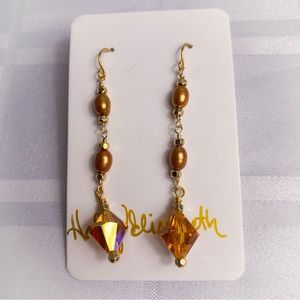 Pearl & Czech Crystal Earrings